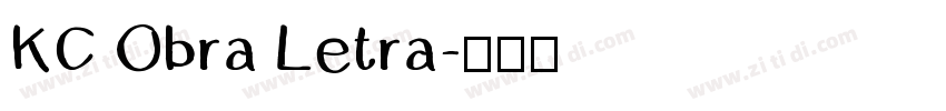 KC Obra Letra字体转换